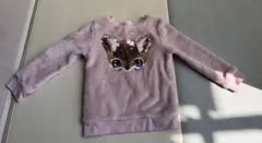 H&M ピンクトップス　スパンコール　キラキラ