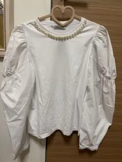 TORRAZZO DONNA パール付長袖ブラウス 新品未使用