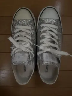 CONVERSE ALLSTAR シルバーグリッター スニーカー