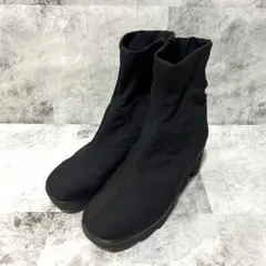【レイドローク ヴィタノーヴァ】(23.5㎝)ショートブーツストレッチ 黒 美脚のサムネイル