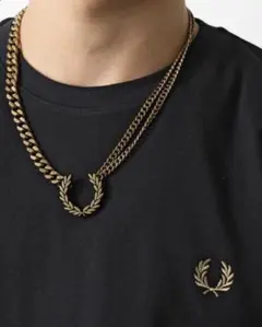 Fred Perry ローレルリーフチェーンネックレス シルバー | Mercari