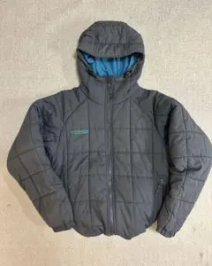 レア色　gray Columbia hooded puffer jacket