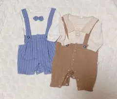 最終値下　美品あり　2点Cottoli コトリ　ネクタイロンパース