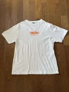 mossimo Tシャツ 白 オレンジロゴプリント