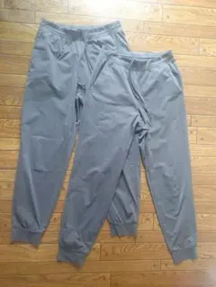 UNIQLO AIRism グレー ジョガーパンツ S・M 2枚セット