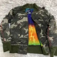 迷彩 フリースジャケット