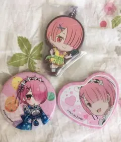 リゼロ　ラム　缶バッジ　ラバスト