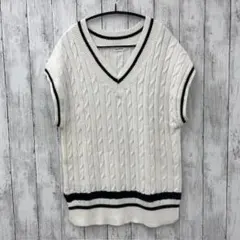 【 LEPSIM 】レプシィム Vネック ニットベスト