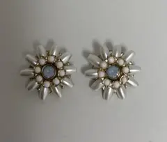 ヴィンテージ風パールイヤリング