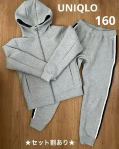 20. ユニクロ　ドライスウェットフルジップパーカ　ドライスウェットパンツ ①