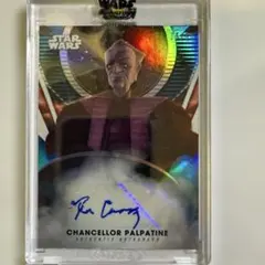 topps STARWARS チャンセラー・パルパティーン auto 35/50