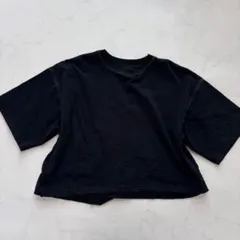 JEANASIS T恤 變形設計 黑色 F（D310）