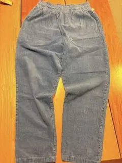 Cookman Lサイズ ブルーコーデュロイパンツ