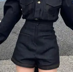 rili tokyo 脚長デニムショートパンツ