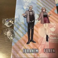 くら寿司にじさんじ★クリアファイル/1枚★缶バッジ/1個★アクリルスタンド/1個