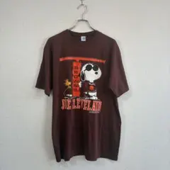 Artex × Peanuts（スヌーピー）プリントTシャツ L