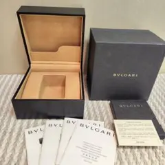 ☆ジャンク品☆ブルガリ　時計用ケース　空箱　外箱付　黒