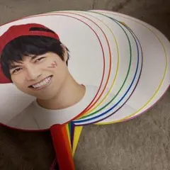 男性アイドル うちわセット カラフル