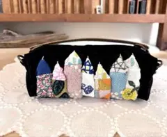 ハンドメイド　パッチワークポーチ　ミナペルホネン