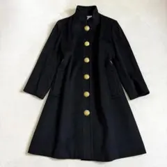 イヴサンローラン　ヴィンテージ　カシミヤ混ウールロングコート　バブリー　ベロア イヴサンローラン ヴィンテージ カシミヤ混ウールロングコート