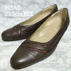 PISAZ レディース パンプス ブラウン ラメ 23.5cm EEEのサムネイル