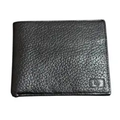 鈴*木様 新品 本革レザー製 黒 二つ折り財布 Dロゴ ウォレット 札入れ ヴィ