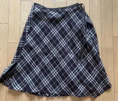 BURBERRY BLUE LABEL チェック柄 ラップスカート 38のサムネイル