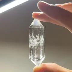 六角柱ダブルポイント 28.5g 高品質　自然石　クリアクォーツ