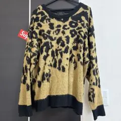 G.O.C レオパード柄 ニットセーター Lサイズ