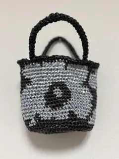 《ハンドメイド》花柄　スズランテープバッグ