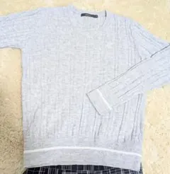 efficace ゴルフウェア ニット Vネックセーター【S】ライトグレー