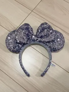 ミッキー型スパンコールカチューシャ
