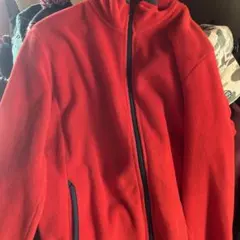 レッド フリースジャケット Sサイズ