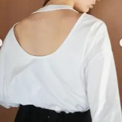 CLANE　バッグオープンロングスリーブカットソー