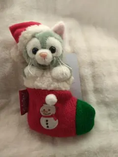 ダッフィー＆フレンズ　クリスマス　2021　ジェラトーニ　ぬいぐるみバッジ