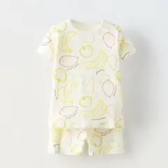ZARA ベビー 新品 リブフルーツセットアップ 92 Tシャツショートパンツのサムネイル