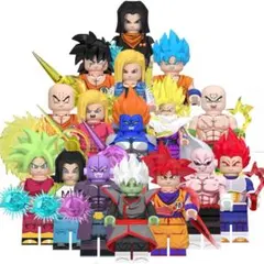 レゴ互換 ドラゴンボール キャラクター 16体セット (B) ミニフィグ