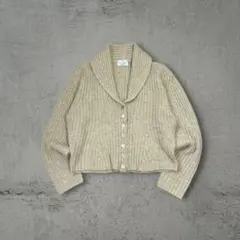 レトロ Reala Conte ショート丈 ラメリブニット カーディガン Y2K