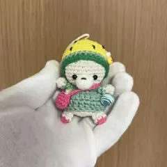 ハンドメイド あみぐるみ フルーツスイカクマちゃんのサムネイル