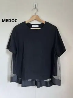 MEDOC original メドック ブラック 半袖　バックチュールTシャツのサムネイル