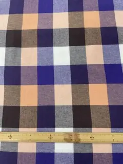 ★2.5m★デニム屋さんのワイド幅ブロックチェック生地
