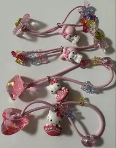 ハローキティ・マイメロディ ヘアゴム 4個セット