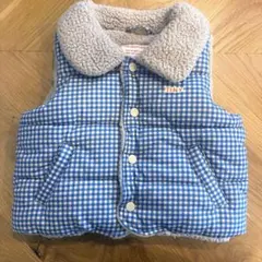 tinycottons中綿ベスト ギンガムチェック　4y