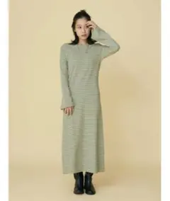 【新品】Ungrid フレアスリーブテレコフィットワンピース タグ付き