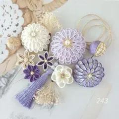 つまみ細工髪飾り