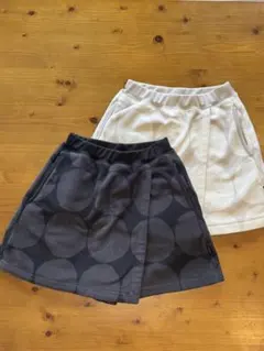 UNIQLO マリメッコ フリース ミニスコート 2色セット