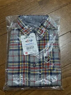 MIKIHOUSE リバーシブル チェックシャツ 80