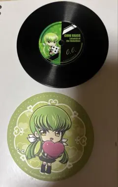 コードギアス C.C. ステッカーとレコードセット