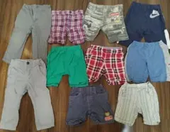 [B01] 90サイズ前後　10点まとめ売り　半ズボン・長ズボン