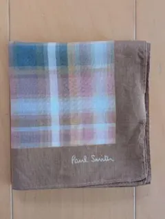 Paul Smith ハンカチ チェック柄 ブラウンのサムネイル